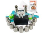 Set Di Bocchette Wenburg, 38 Pezzi - Con Confezione Regalo Ed E-Book - Per Torte & Co.