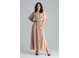Lenitif Abito Da Festa Donna Davide L055 Beige Xl