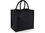 Borsa In Iuta Westford Mill / Borsa Per La Spesa In Iuta, 14 Litri (2 Pezzi/Confezione) BC4512 (Taglia Unica) (Nero/Nero)