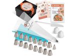 Set Di Sacchetti Per Piping Wenburg Con Beccucci - 43 Pezzi - Con 17 Beccucci E 21 Sacchetti Per Piping