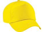 Berretto Da Baseball A 5 Pannelli Beechfield Unisex Junior PC2109 (Taglia Unica) (Giallo)