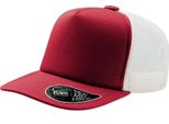 Cappello Trucker Atlantis Record A 5 Pannelli AB208 (Taglia Unica) (Rosso)