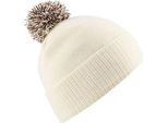 Cappello Invernale Da Bambina Beechfield Duo Extreme Snowstar RW243 (Taglia Unica) (Bianco/Mocca)