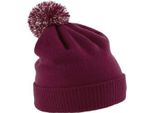 Cappello Invernale Da Bambina Beechfield Duo Extreme Snowstar RW243 (Taglia Unica) (Bordeaux/Bianco)