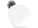 Cappello Invernale Da Bambina Beechfield Duo Extreme Snowstar RW243 (Taglia Unica) (Bianco/Nero)