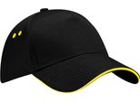 Berretto Da Baseball Beechfield Unisex Ultimate RW222 (Taglia Unica) (Nero/Giallo)