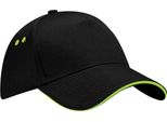 Beechfield Cappello Da Baseball Unisex Ultimate (2 Pezzi/Confezione) RW6700 (Taglia Unica) (Nero/Lime)