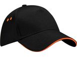 Berretto Da Baseball Beechfield Unisex Ultimate (2 Pezzi/Confezione) RW6700 (Taglia Unica) (Nero/Arancione)