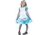 Costume Da Bambino Bristol Novelty Alice BN186 (Xl) (Blu/Bianco)
