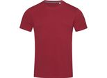 T-Shirt Stedman Stars Clive Da Uomo Con Collo Rotondo AB384 (S) (Bordeaux)
