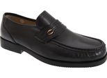 Scarpe Casual Da Uomo Tycoons In Stile Mocassino, Extra Large. DF657 (43 Eu) (Nero)
