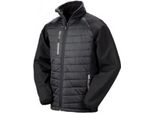 Giacca Softshell Result Da Uomo Compass Foderata PC3326 (4XL) (Nero/Grigio)