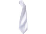 Cravatta Premier Da Uomo In Raso, Tinta Unita (2 Pezzi/Confezione) RW6934 (Taglia Unica) (Bianco)