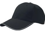 Atlantis Reflect 6 Panel Reflective Baseball Cap AB209 (Taglia Unica) (Nero)