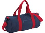 Bagbase Borsone / Borsa Da Viaggio, 20 Litri (2 Pezzi/Confezione) BC4425 (Taglia Unica) (Blu Navy/Rosso)