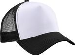 Berretto Da Baseball Trucker Beechfield Da Uomo Con Inserti In Rete (2 Pezzi/Confezione) RW6695 (Taglia Unica) (Nero/Bianco)