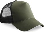 Cappello Da Baseball Beechfield Trucker A Rete Da Uomo RW260 (Taglia Unica) (Oliva/Nero)