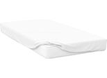 Lenzuolo Con Angoli, 200 Fili, Cotone Egiziano, BM115 Extra Profondo (King Size) (Bianco)