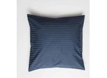 Fodera Per Cuscino In Raso Belledorm, A Righe, Numero Di Fili 540 BM190 (Taglia Unica) (Blu Navy)