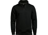 Felpa Mezza Zip Tee Jays Uomo PC4095 (2XL) (Nero)