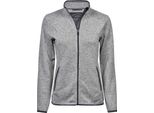 Tee Jays Damen Outdoor Strick-Fleece-Jacke PC3424 (M) (Grau Meliert)