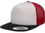 Cappello Trucker Unisex In Schiuma Flexfit PC3714 (Taglia Unica) (Nero/Bianco/Rosso)