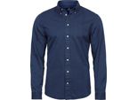 Tee Jays Herren Langarm Casual Twill Hemd PC3550 (4XL) (Indigo)