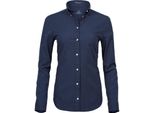 Tee Jays Damen Perfect Langarm Oxford Bluse PC3488 (Xl) (Marineblau)