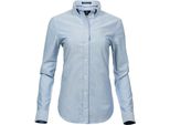 Tee Jays Donna Camicetta Oxford Perfetta A Maniche Lunghe PC3488 (2XL) (Azzurro)