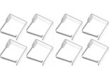 Set Di 8 Mollette Da Tavolo Excellent Houseware, Plastica, 5X4 Cm, Trasparenti