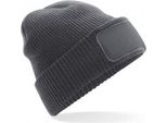 Beechfield Adult Thinsulate Printers Beanie PC3366 (Taglia Unica) (Grigio Scuro)