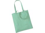 Westford Mill Promo Shopping Bag, 10 Litri (2 Pezzi/Confezione) BC4510 (Taglia Unica) (Verde Menta)