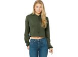 Bella + Canvas - Felpa Con Cappuccio In Pile Da Donna RW7060 (L) (Verde Oliva)