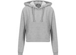 Awdis Just Hoods Felpa Con Cappuccio Femminile PC3447 (L) (Grigio Chiaro Screziato)