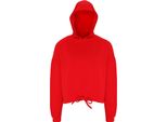 Felpa Con Cappuccio Oversize Tridri Donna RW6548 (S/M) (Rosso Fuoco)