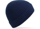 Beechfield B380 | Engineered Knit Ribbed Beanie - Farbe: Oxford Navy - GrößE: Taglia Unica
