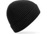 Beechfield B380 | Engineered Knit Ribbed Beanie - Farbe: Nero - GrößE: Taglia Unica