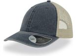 Cappello Trucker Unisex Atlantis, 6 Pannelli, Tinta Pigmentata AB444 (Taglia Unica) (Blu Navy)