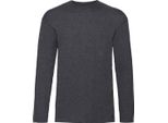 Maglietta Fruit Of The Loom Per Bambini, Manica Lunga (2 Pezzi/Confezione) BC4270 (5-6 Anni (116)) (Grigio Scuro Screziato)