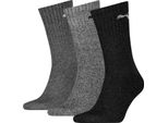 Puma Calze Sportive Unisex Per Adulti, Confezione Da 3 Pezzi RD259 (46-48 Eu) (Grigio)