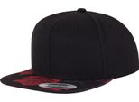 Flexfit By Yupoong Unisex Rose Print Baseball Cap RW7637 (Taglia Unica) (Nero/Rosso)