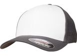 Flexfit By Yupoong Adulto Unisex Colore Fronte Maglia Trucker Cap RW7651 (S/M) (Grigio Scuro/Bianco)