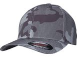 Flexfit By Yupoong Unisex Camo Stripe Baseball Cap RW7708 (S/M) (Dark Grey Camo)