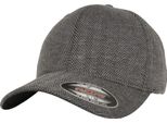 Cappello Da Baseball A Spina Di Pesce Flexfit By Yupoong RW7701 (S/M) (Nero/Grigio Screziato)