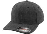 Flexfit By Yupoong Unisex Fine Melange Baseballkappe RW7707 (S/M) (Schwarz)