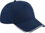 Berretto Beechfield Authentic A 5 Pannelli RW7120 (Taglia Unica) (Bianco/Marino)