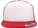 Cappello Trucker In Schiuma Flexfit By Yupoong, Frontale Bianco RW7571 (Taglia Unica) (Rosso/Bianco/Rosso)
