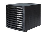 HAN Schubladenbox Contur schwarz 1510-13, DIN B4 mit 10 Schubladen
