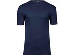 T-Shirt Interlock Da Uomo Tee Jays PC4094 (Xl) (Blu Navy)