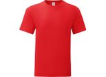 Maglietta Fruit Of The Loom Herren Iconic PC3389 (L) (Rot)